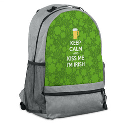 Kiss Me I'm Irish Backpack - Grey