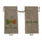 Kiss Me I'm Irish Large Burlap Gift Bags - Front & Back