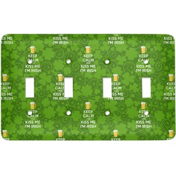 Kiss Me I'm Irish Light Switch Cover (4 Toggle Plate) (Personalized)