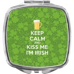 Kiss Me I'm Irish Compact Makeup Mirror (Personalized)