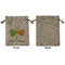 Kiss Me I'm Irish Medium Burlap Gift Bag - Front Approval