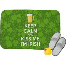 Kiss Me I'm Irish Memory Foam Bath Mat (Personalized)