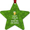 Kiss Me I'm Irish Metal Star Ornament - Front