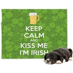 Kiss Me I'm Irish Dog Blanket - Large (Personalized)