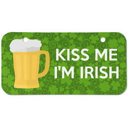 Kiss Me I'm Irish Mini/Bicycle License Plate (2 Holes)