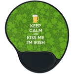 Kiss Me I'm Irish Mouse Pad with Wrist Support