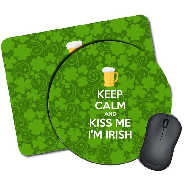 Custom Kiss Me I'm Irish Mouse Pad