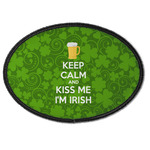 Kiss Me I'm Irish Iron On Oval Patch