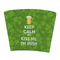 Kiss Me I'm Irish Party Cup Sleeves - without bottom - FRONT (flat)