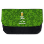 Kiss Me I'm Irish Canvas Pencil Case