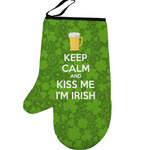 Kiss Me I'm Irish Left Oven Mitt (Personalized)