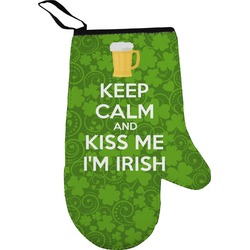 Kiss Me I'm Irish Oven Mitt (Personalized)