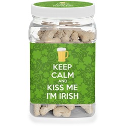 Kiss Me I'm Irish Dog Treat Jar (Personalized)