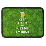 Kiss Me I'm Irish Iron On Rectangle Patch