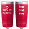 Kiss Me I'm Irish Red Polar Camel Tumbler - 20oz - Double Sided - Approval