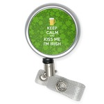 Kiss Me I'm Irish Retractable Badge Reel (Personalized)