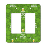 Kiss Me I'm Irish Rocker Style Light Switch Cover - Two Switch