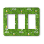 Kiss Me I'm Irish Rocker Style Light Switch Cover - Three Switch