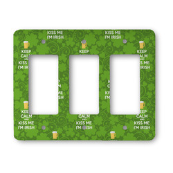 Kiss Me I'm Irish Rocker Style Light Switch Cover - Three Switch