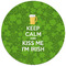 Kiss Me I'm Irish Round Mousepad - APPROVAL