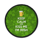 Kiss Me I'm Irish Iron On Round Patch