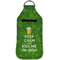 Kiss Me I'm Irish Sanitizer Holder Keychain - Large (Front)