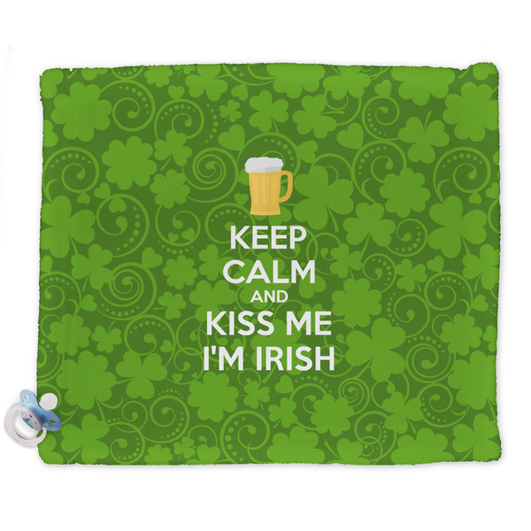 Custom Kiss Me I'm Irish Security Blanket - Single Sided