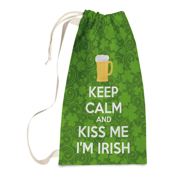 Custom Kiss Me I'm Irish Laundry Bags - Small