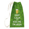 Kiss Me I'm Irish Small Laundry Bag - Front View