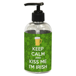 Kiss Me I'm Irish Plastic Soap / Lotion Dispenser (8 oz - Small - Black)