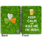 Kiss Me I'm Irish Spiral Journal 5 x 7 - Apvl