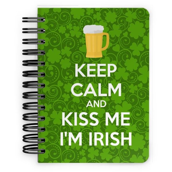 Custom Kiss Me I'm Irish Spiral Notebook - 5x7