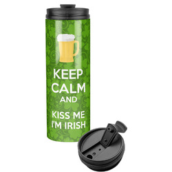 Kiss Me I'm Irish Stainless Steel Skinny Tumbler