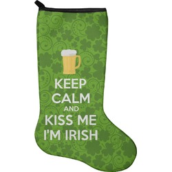 Kiss Me I'm Irish Holiday Stocking - Single-Sided - Neoprene