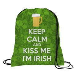 Kiss Me I'm Irish Drawstring Backpack - Large (Personalized)