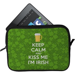 Kiss Me I'm Irish Tablet Case / Sleeve (Personalized)