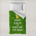 Kiss Me I'm Irish Toddler Duvet Cover