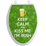 Kiss Me I'm Irish Toilet Seat Decal - Elongated (Personalized)