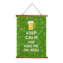 Kiss Me I'm Irish Wall Hanging Tapestry - Tall