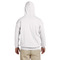 Kiss Me I'm Irish White Hoodie on Model - Back