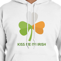 Kiss Me I'm Irish Hoodie - White - 2XL