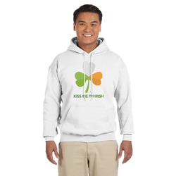 Kiss Me I'm Irish Hoodie - White