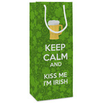 Kiss Me I'm Irish Wine Gift Bags - Matte