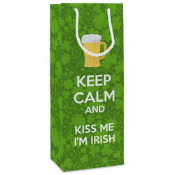 Kiss Me I'm Irish Wine Gift Bags - Matte