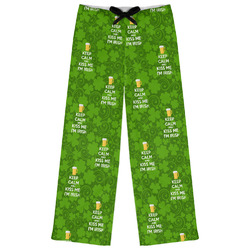 Kiss Me I'm Irish Womens Pajama Pants - M (Personalized)