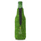 Kiss Me I'm Irish Zipper Bottle Cooler - BACK (bottle)