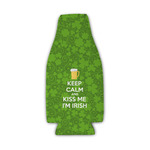 Kiss Me I'm Irish Zipper Bottle Cooler