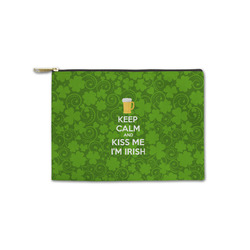 Kiss Me I'm Irish Zipper Pouch - Small - 8.5"x6" (Personalized)