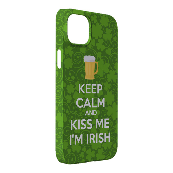 Custom Kiss Me I'm Irish iPhone Case - Plastic - iPhone 14 Plus