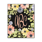 Boho Floral Wood Print - 11x14 (Personalized)